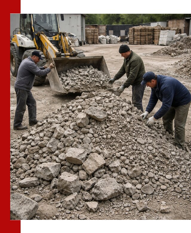 Демонтаж и вывоз бой бетона в Солнечногорске