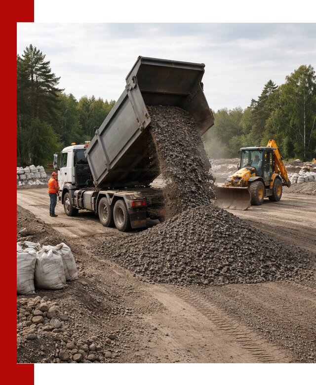 Доставка дробленого асфальта в Солнечногорске для дорожных работ