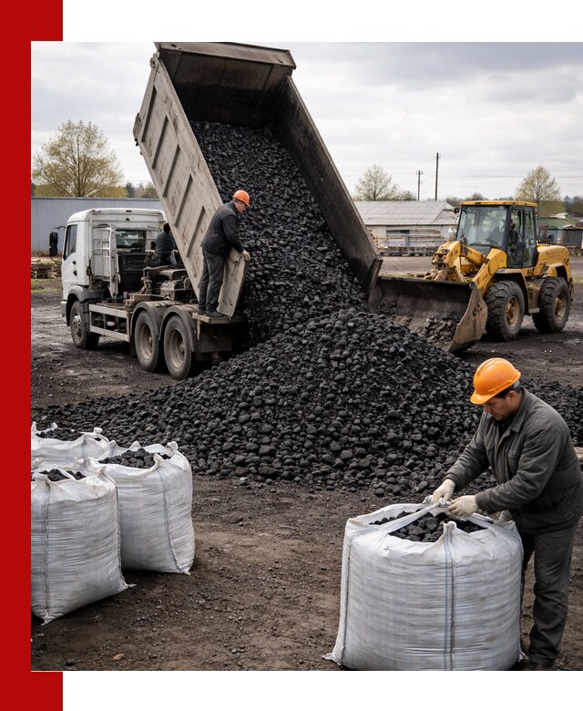 Доставка каменного угля в Солнечногорске оптом и в розницу