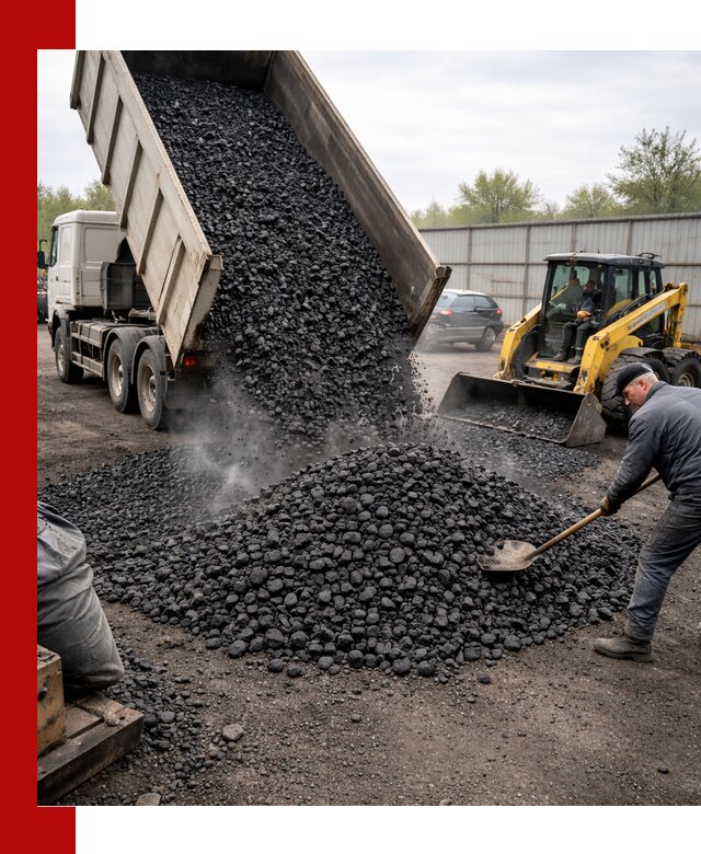 Доставка угля орех в Солнечногорске оптом и в розницу