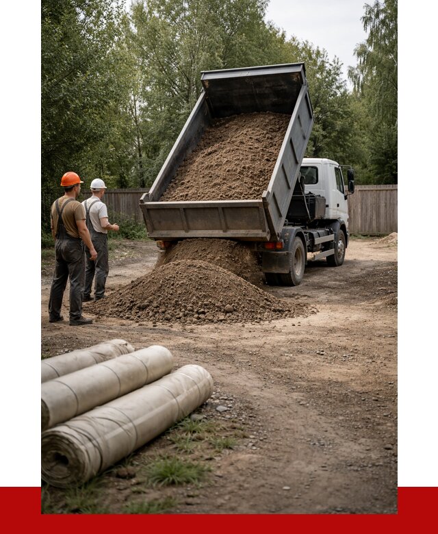 Доставка сыпучих материалов самосвалом в Солнечногорск от 4371 р. | ПРОНЕРУДСлн