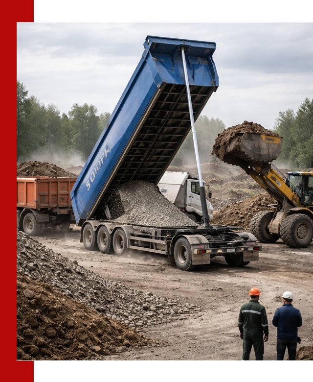 Аренда тонар 40 тонн в Солнечногорске с доставкой материалов