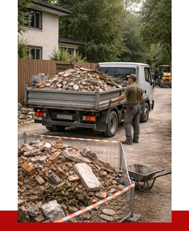 Вывоз строительного мусора с погрузкой в Солнечногорске от 7806 р | ПРОНЕРУДСлн