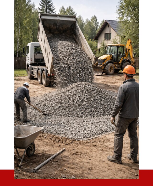 Отсыпка участка щебнем в Солнечногорске от 6765 р. ПРОНЕРУДСлн