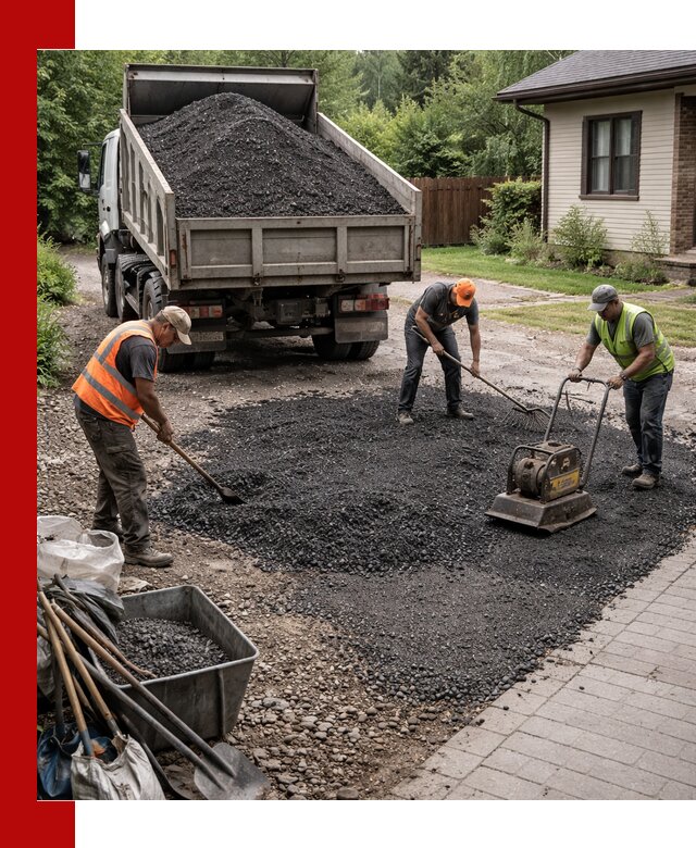 Асфальтовая крошка для двора с доставкой в Солнечногорске